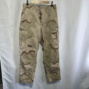 Military Pants Men's Medium Regular 3 Color Desert Camo Ripstop Combat DCU USGI